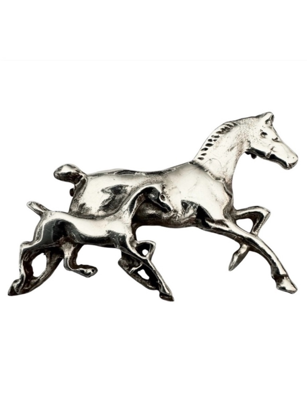 Sterling Silver Horse Brooch - Picture 1 of 11